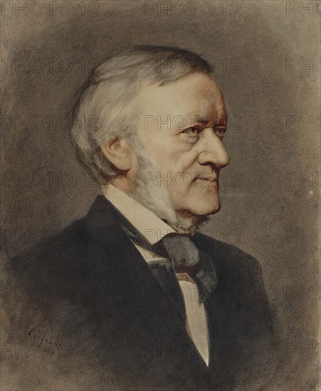 Portrait of the composer Richard Wagner (1813-1883), 1883. Creator: Diefenbach, Karl Wilhelm (1851-1913).