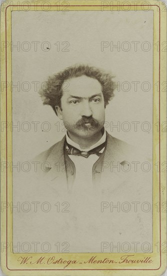 Portrait of the composer Robert Planquette (1848-1903), c. 1880. Creator: Photo studio W.M. Ostroga, Menton  .