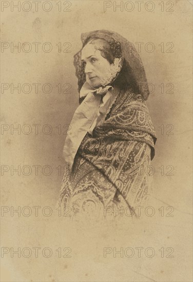 Portrait of the opera singer Rosine Stoltz (1815-1903) , 1855-1859. Creator: Nadar, Gaspard-Félix (1820-1910).