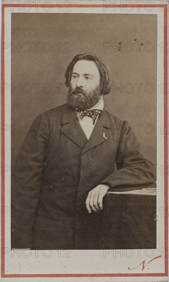 Portrait of the pianist and composer Émile Prudent (1817-1863), ca 1860. Creator: Photo studio Nadar.