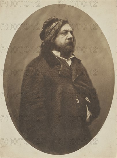 Portrait of the poet Théophile Gautier (1811-1872), ca 1856. Creator: Nadar, Gaspard-Félix (1820-1910).