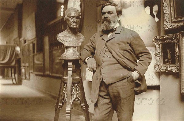 Portrait of the sculptor Alfred Boucher (1850-1934), 1910s. Creator: Anonymous.