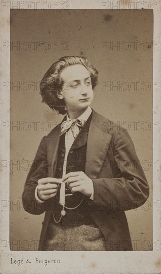 Portrait of the violinist and composer Henri Ketten (1848-1883). Creator: Photo studio Legé & Bergeron.
