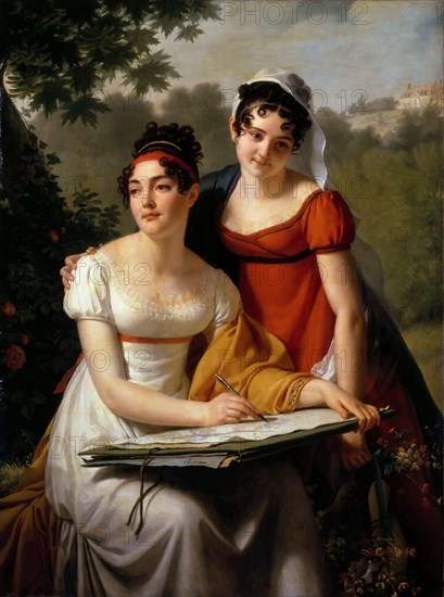 Portraits de Mesdemoiselles Duval, First quarter of 19th cen. Creator: Pajou, Jacques Augustin Catherine (1766-1828).