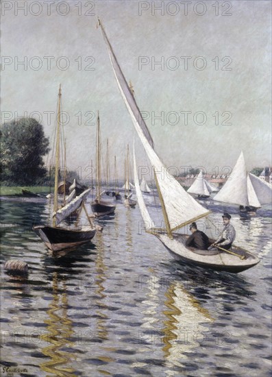 Régates a Argenteuil , 1893. Creator: Caillebotte, Gustave (1848-1894).