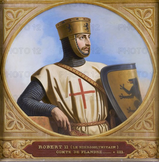 Robert II of Jerusalem , 1843. Creator: Decaisne, Henri (1799-1852).