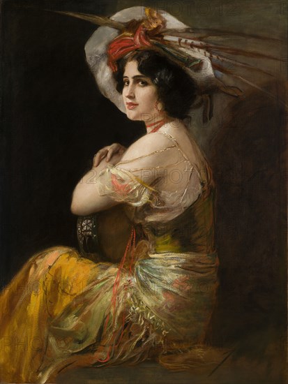 Rosario Guerrero as Carmen, c. 1908. Creator: Kaulbach, Friedrich August von (1850-1920).
