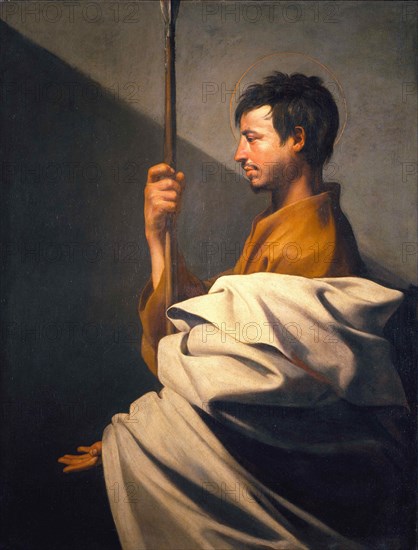 Saint Thomas the Apostle, c. 1612. Creator: Ribera, José, de (1591-1652).