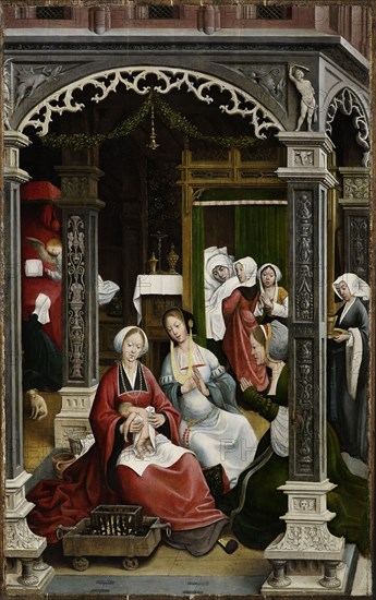 Scene from the life of Saint Roch, 1517. Creator: Orley, Everaert (Everard), van (c. 1490-1527).