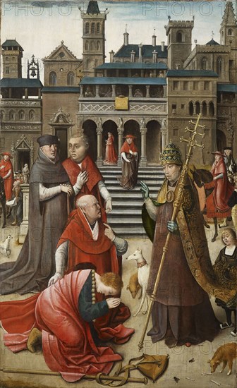 Scene from the life of Saint Roch, 1517. Creator: Orley, Everaert (Everard), van (c. 1490-1527).