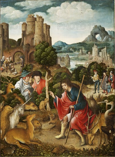 Scene from the life of Saint Roch, 1517. Creator: Orley, Everaert (Everard), van (c. 1490-1527).