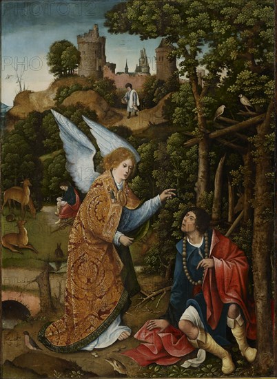 Scene from the life of Saint Roch, 1517. Creator: Orley, Everaert (Everard), van (c. 1490-1527).