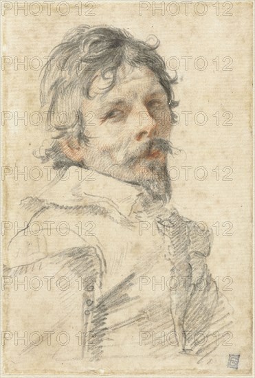 Self-Portrait, c. 1640. Creator: Mellan, Claude (1598-1688).