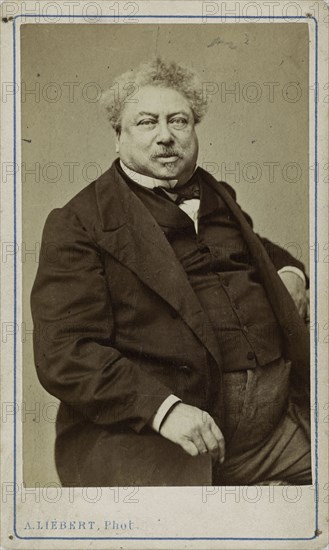 The author Alexandre Dumas père (1802-1870), 1870. Creator: Liébert, Alphonse (1827-1913).