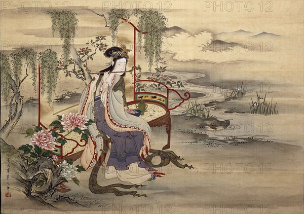 The Chinese beauty Yang Guifei, ca 1810-1815. Creator: Eishi, Chobunsai (Hosoda) (1756-1829).