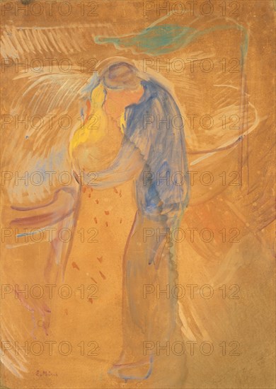 The Kiss, 1906-1907. Creator: Munch, Edvard (1863-1944).