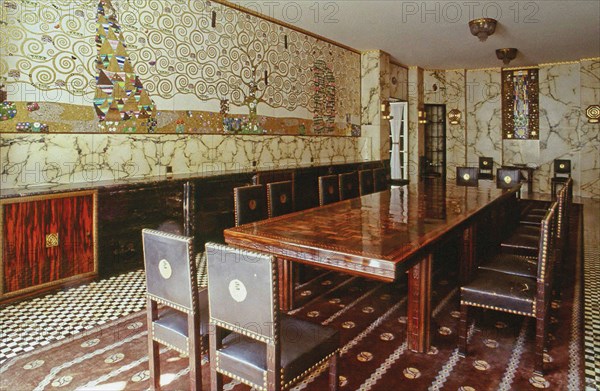 The main dining room of the Stoclet Palace, c. 1914. Creator: Anonymous.
