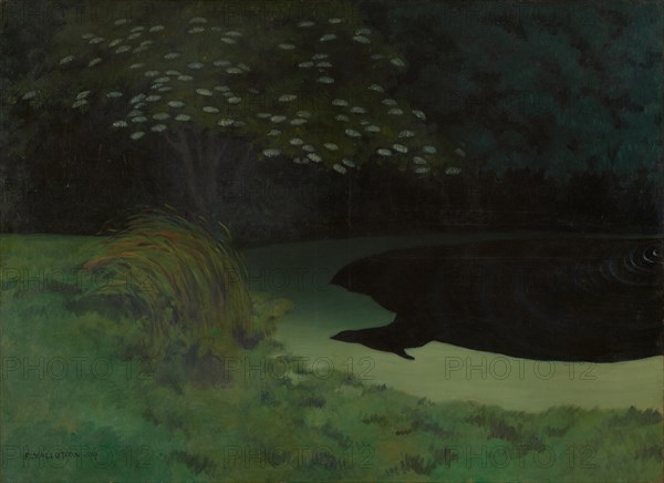 The Pond (Honfleur), 1909. Creator: Vallotton, Felix Edouard (1865-1925).