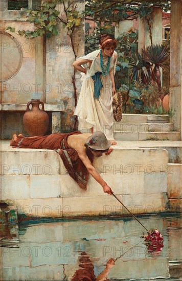 The Rescue, c. 1890. Creator: Waterhouse, John William (1849-1917).