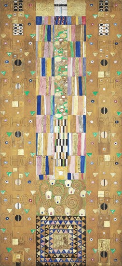 The Stoclet Frieze, Detail: The Knight , 1905-1909. Creator: Klimt, Gustav (1862-1918).