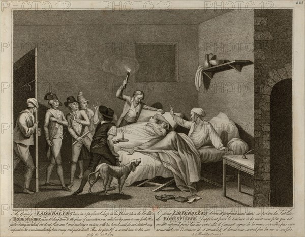 The Young Loiserolles is taken from his cell to be bring to the execution. Creator: Aliprandi, Giacomo (1775-1855).