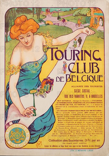 Touring Club de Belgique, 1901. Creator: Gaudy, Georges (1872-1940).