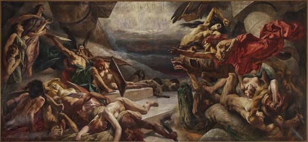 Valhalla's Downfall. Creator: Roeber (Röber), Fritz (Friedrich) (1851-1924).