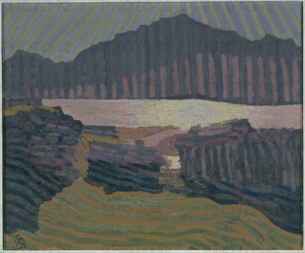 View of Capolago, c. 1907. Creator: Giacometti, Giovanni (1868-1933).