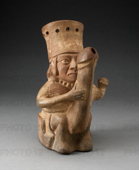 Rhyton in the Form of a Man with an Exaggerated Phallus, 100 B.C./A.D. 500. Creator: Unknown.