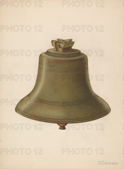 Courthouse Bell, c. 1936. Creator: Erwin Schwabe.