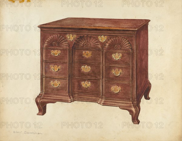 Chest of Drawers, c. 1937. Creator: Gilbert Sackerman.