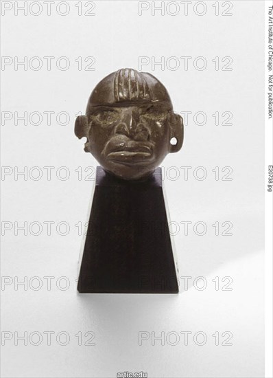 Bead Carved in the Form of a Human Head, 100 B.C./A.D. 500. Creator: Unknown.