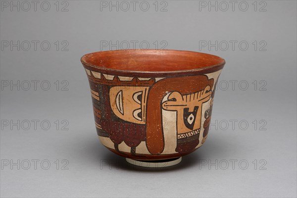 Small Cup Depicting a Costumed Ritual Performer, 180 B.C./A.D. 500. Creator: Unknown.