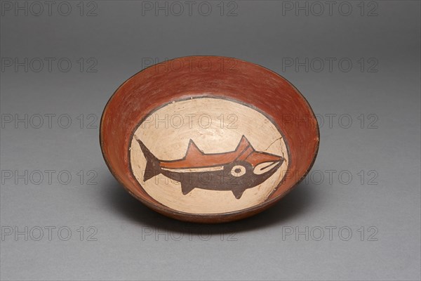 Plate Depicting a Fish, Shark, or Whale, 180 B.C./A.D. 500. Creator: Unknown.