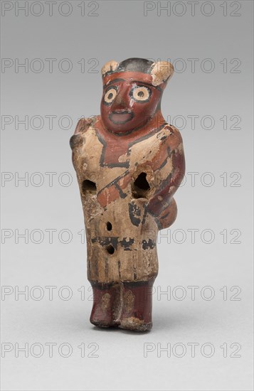 Whistle in the Form of a Standing Figure, 180 B.C./A.D. 500. Creator: Unknown.