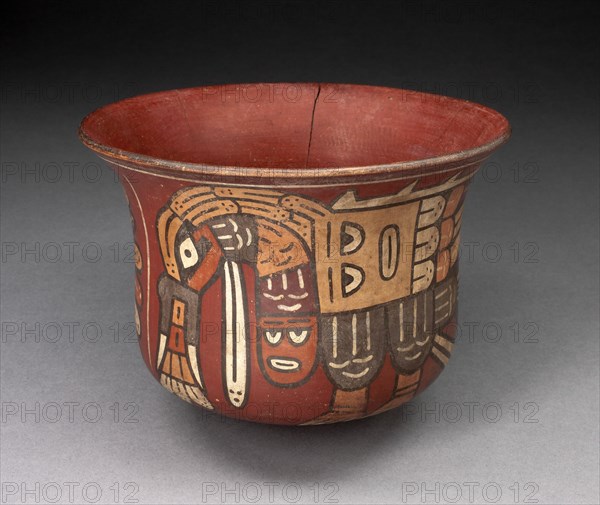 Bowl Depicting Abstract Birds with Personfied Elements, 180 B.C./A.D. 500. Creator: Unknown.