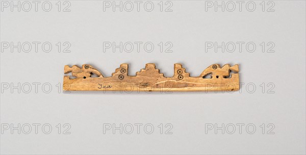 Balance-Beam Scale with Cut-Out Bird and Step Motifs, A.D. 500/1400. Creator: Unknown.