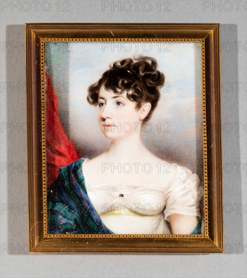 Portrait of Mary Butler Stark-Christie of Ballinden, 1812/25. Creator: William John Thomson.