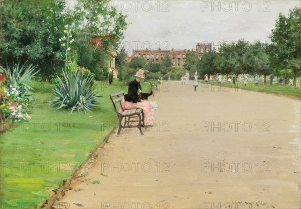 A City Park, c. 1887. Creator: William Merritt Chase.