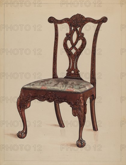 Side Chair, 1936. Creator: M. Rosenshield-von-Paulin.