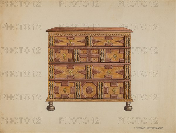 Chest of Drawers, 1935/1942. Creator: Lorenz Rothkrantz.