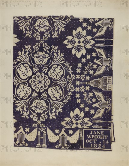 Coverlet, 1935/1942. Creator: Suzanne Roy.