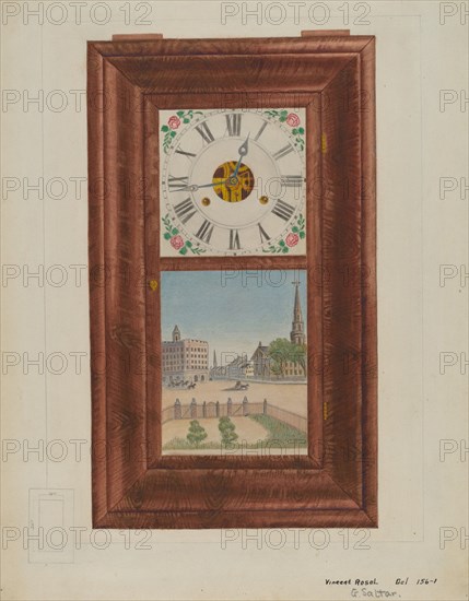 Thirty Hour Clock, c. 1936. Creator: Vincent P. Rosel.