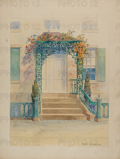 Ornamental Iron, c. 1936. Creator: Gilbert Sackerman.