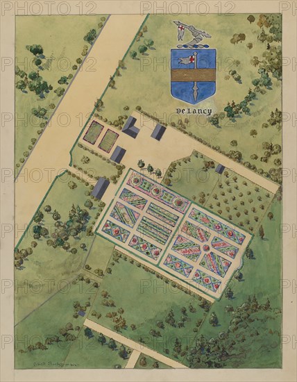 J. Delancey Estate, c. 1936. Creator: Gilbert Sackerman.