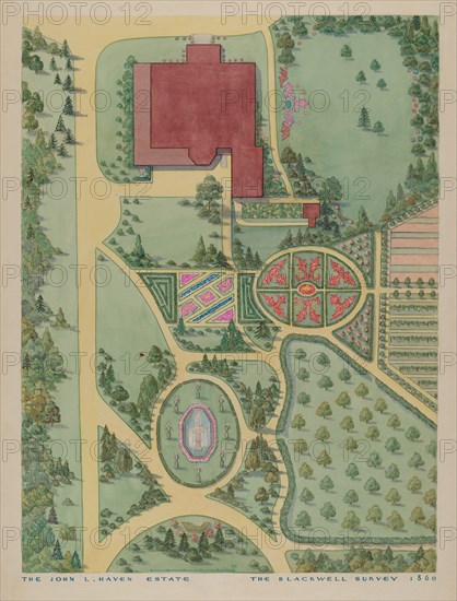 John A. Haven Estate, c. 1936. Creators: Gilbert Sackerman, Tabea Hosier.