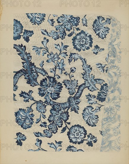 Quilted Bedspread, c. 1936. Creator: Irene Schaefer.
