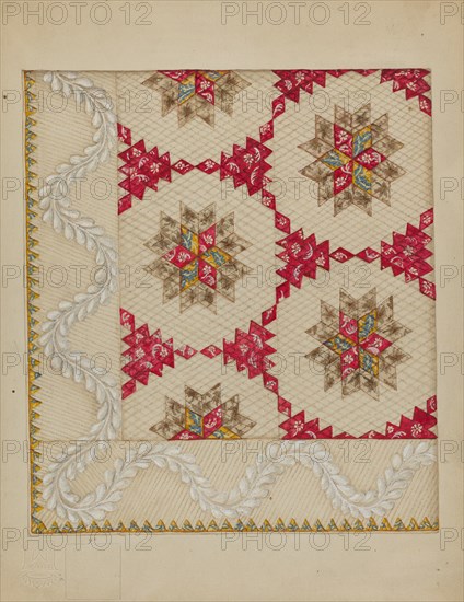 Patchwork Quilt, c. 1936. Creator: Irene Schaefer.