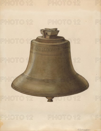 Courthouse Bell, c. 1936. Creator: Erwin Schwabe.