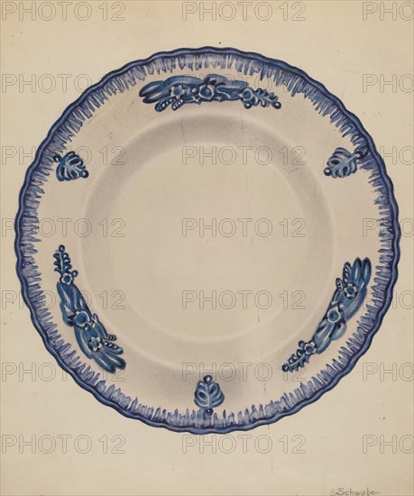 Plate, c. 1936. Creator: Erwin Schwabe.